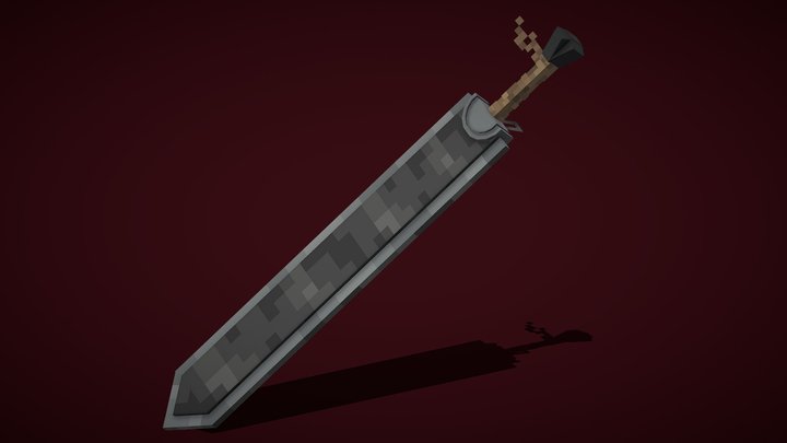 [Minecrat] DragonSlayer sword - Berserk anime 3D Model