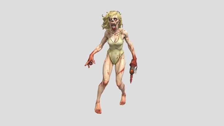 Zombie Fury 3D Model