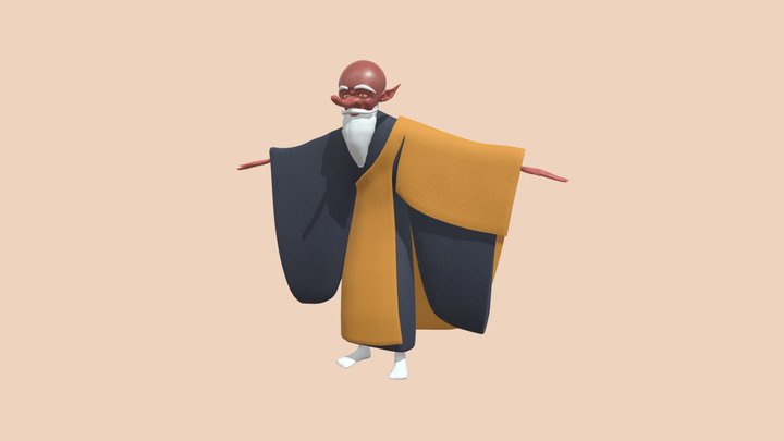 Tengu_KNB217_High poly character 3D Model