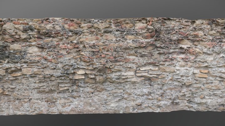 Rough old wall 3D Model