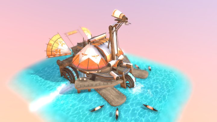 Cruise ship 3D Model