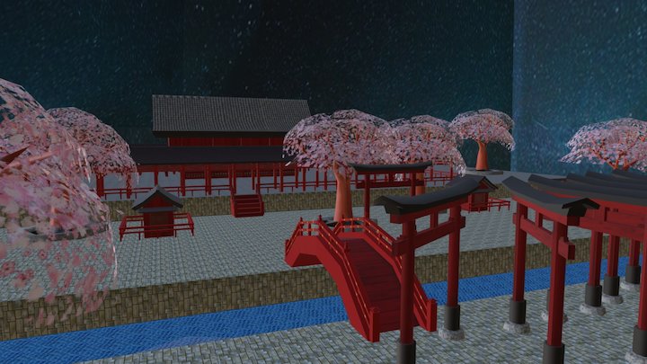 Japanese Garden 3D Model
