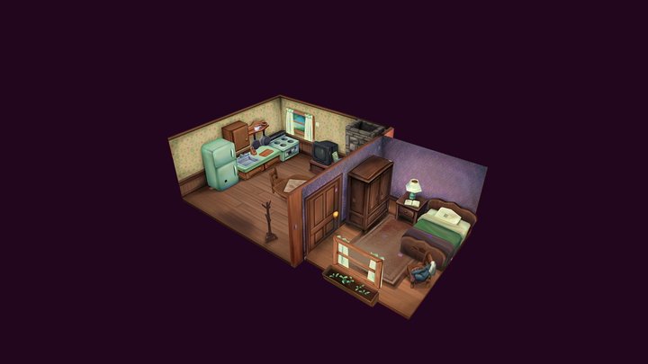 Cottage Interior 3D Model