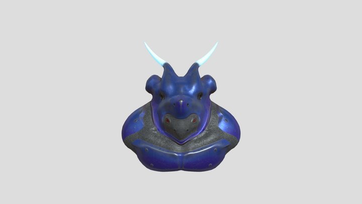 Monster Bust Sculpt 3D Model