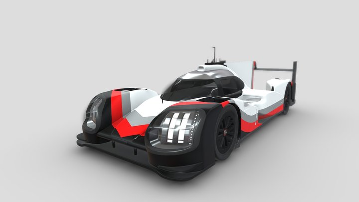 Porsche 919 Hybrid 2017 3D Model