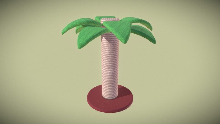 Cat Scratching Post 3D Model