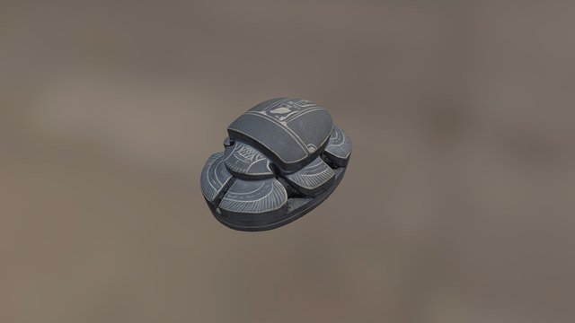 Egyptian scarab beetle 3D Model