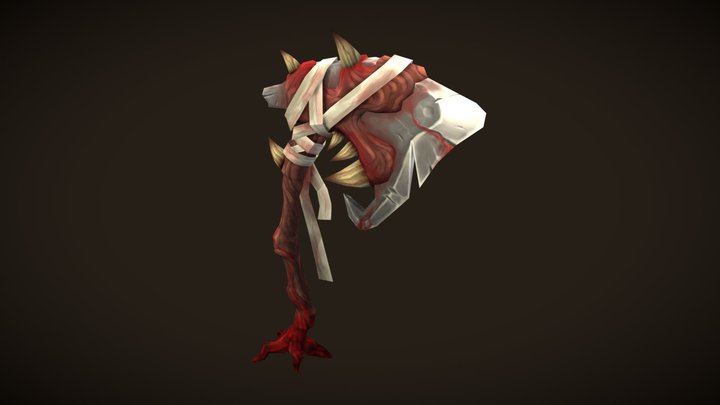 Blood Oath Axe - DAE Weaponcraft 3D Model