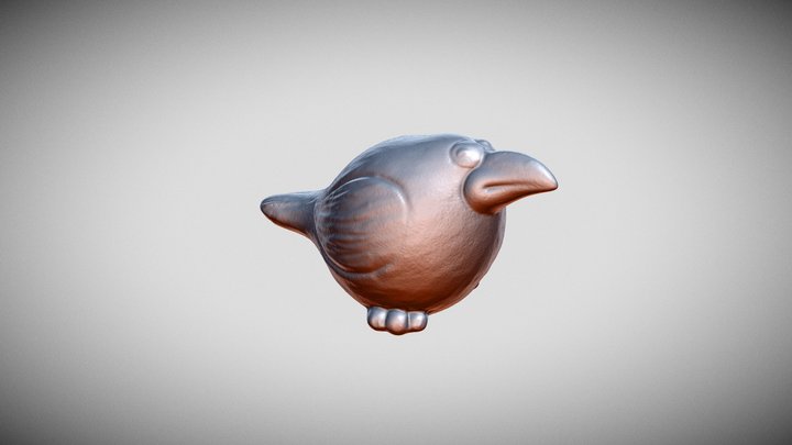 Fat Bird by Revopoint POP scanner 3D Model