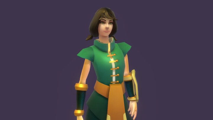 Nima - New texture and posed 3D Model