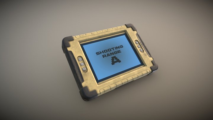 Military Tablet 3D Model