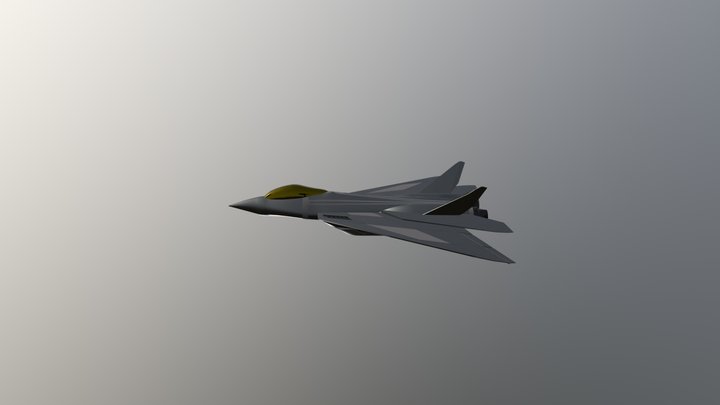Q 01 Stealth Jet Fighter Design 3D Model