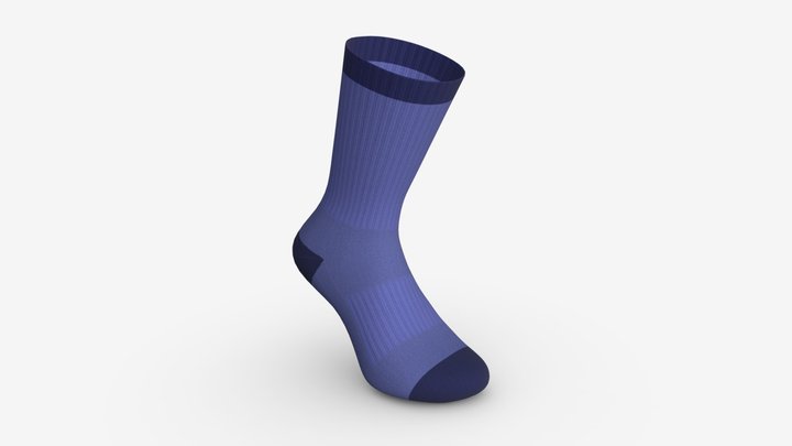 Sport sock long 3D Model