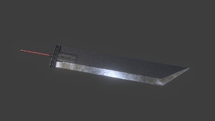 Final Fantasy 7 Buster Sword 3D Model