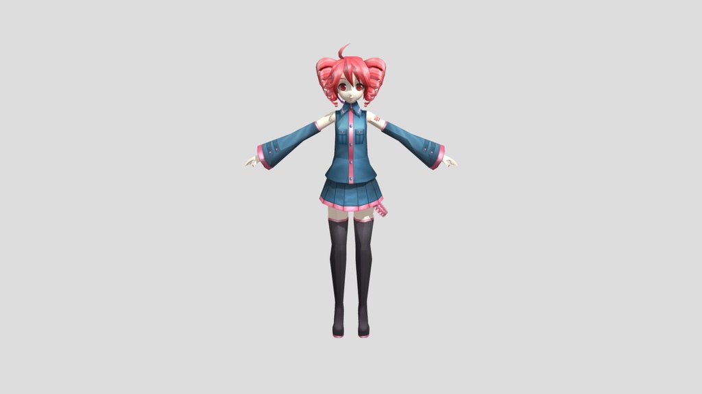 Kasane Teto Official Vocaloid Model