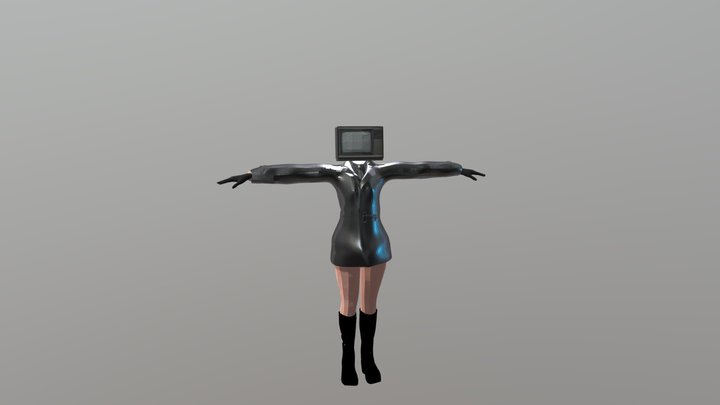 Tv Woman 3D Model