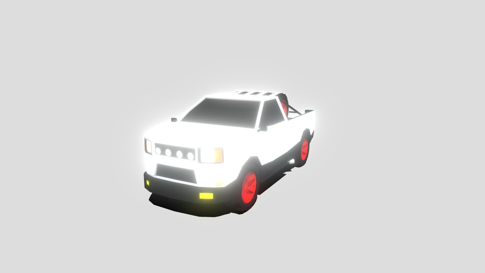 Low Poly Car Race Truck