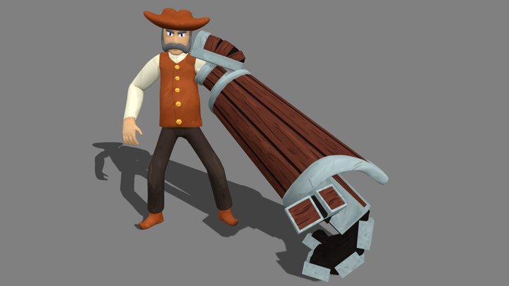 Stylized Character Model- Ebrallassi 3D Model