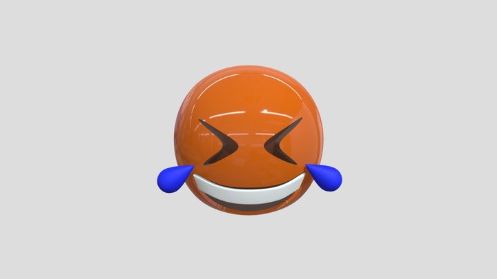 Rofl Emoji 3D Model