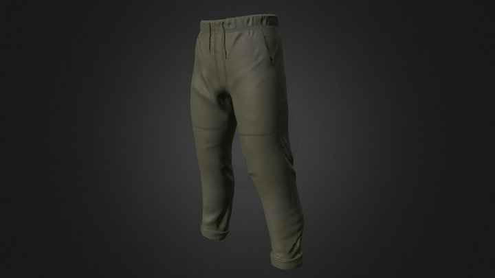 Foxoy Straight Tapered Fit Pants 3D Model