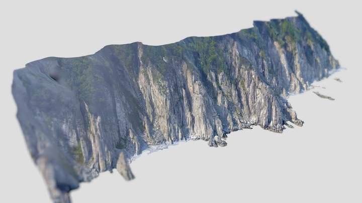 Rocky coast of the Sea of Japan N8 3D Model