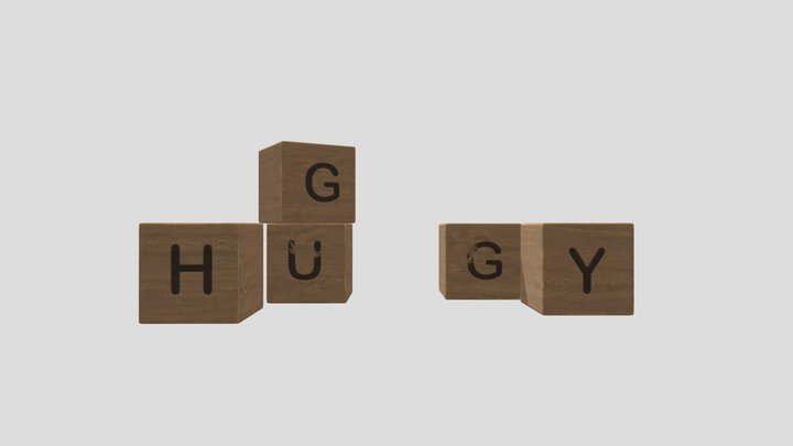 "Poppy Playtime Chapter 1" Alphabet Blocks 3D Model