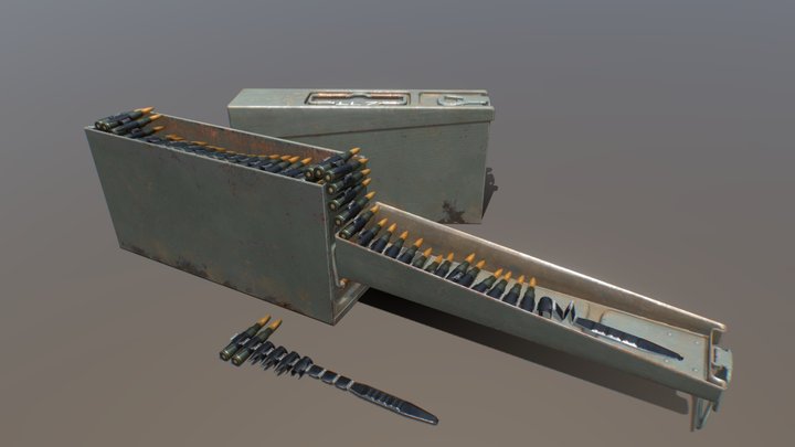 Ammunition Can (Patronenkasten 34) 3D Model