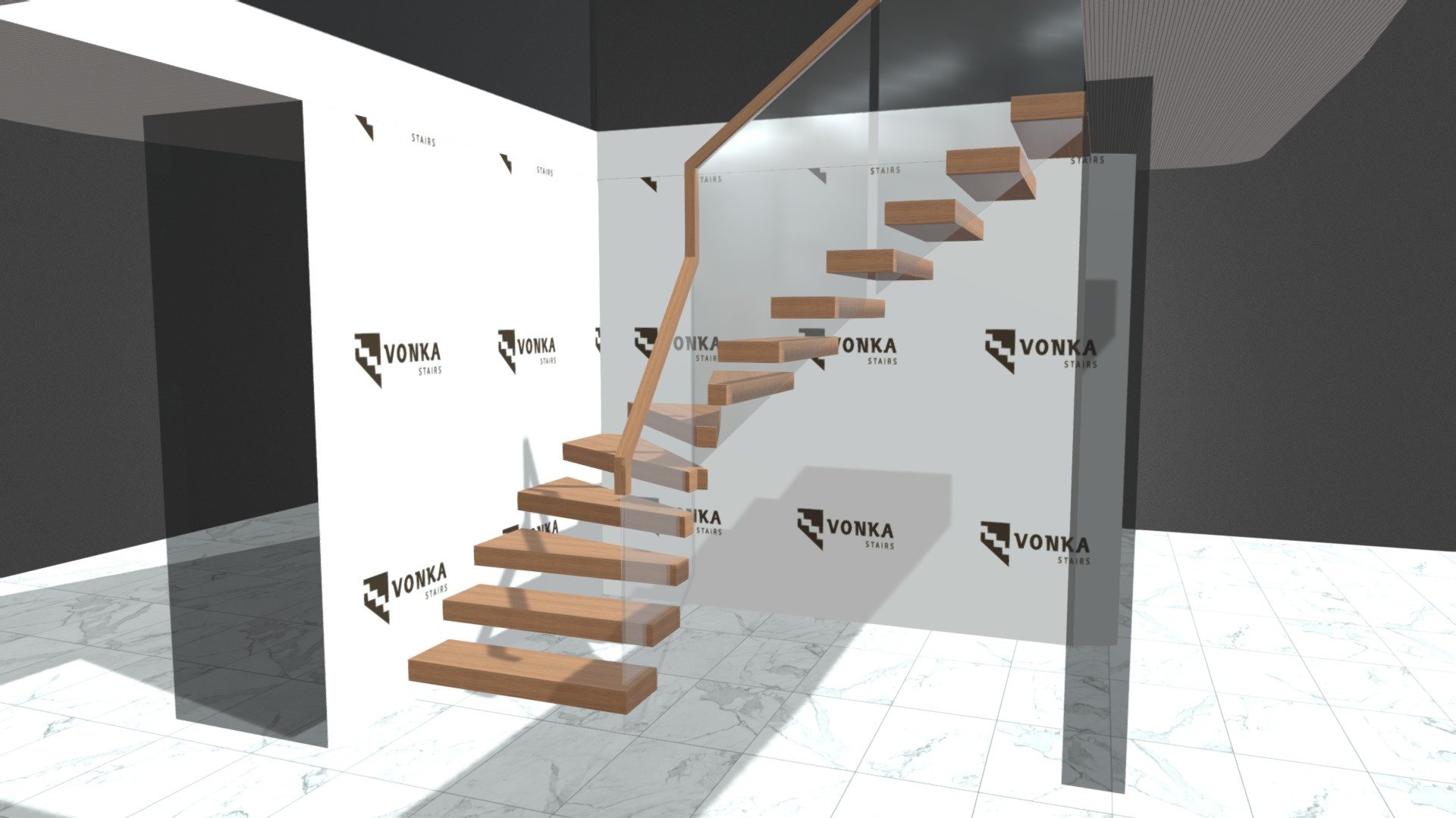 Matthew - V1a - Cantilevered Stairs - Winder