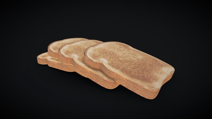 Sliced Bread 3D Model