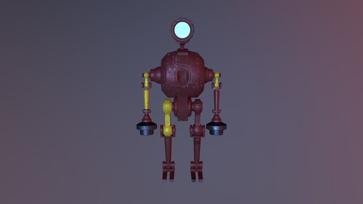 Magnet Robot 3D Model
