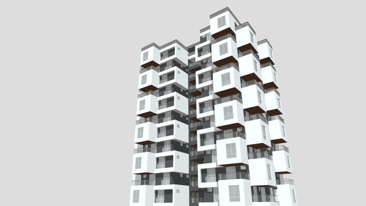 E2 - FACHADA EDIF B. CARLOS V. 3D Model