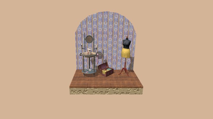 Workshop of a Seamstress 3D Model