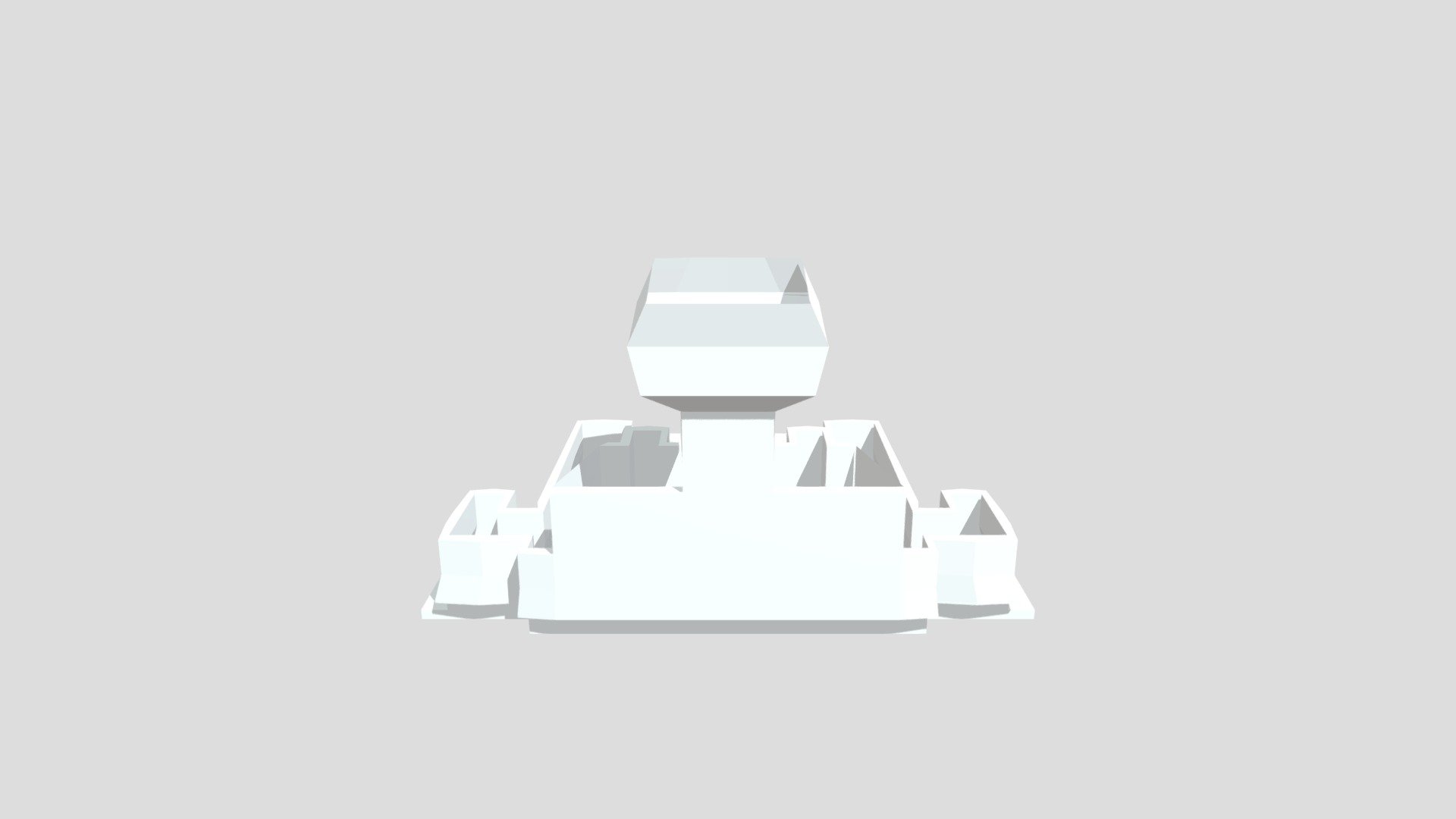 low poly building