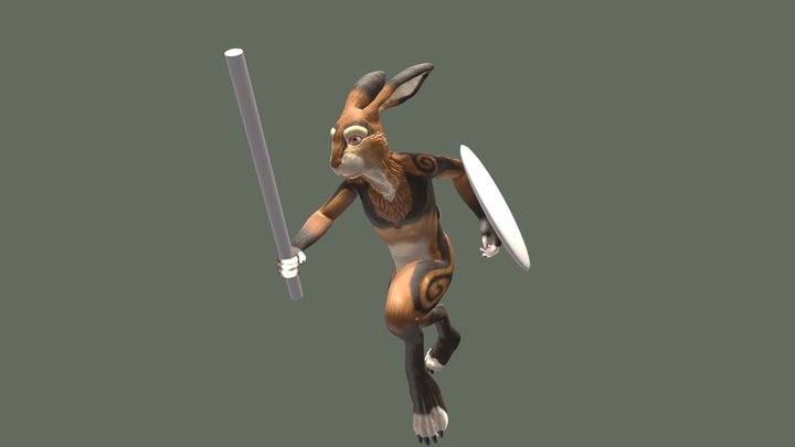 With Weapons 3D Model