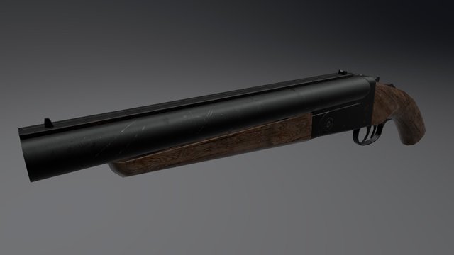 Shotgun Quixel 3D Model