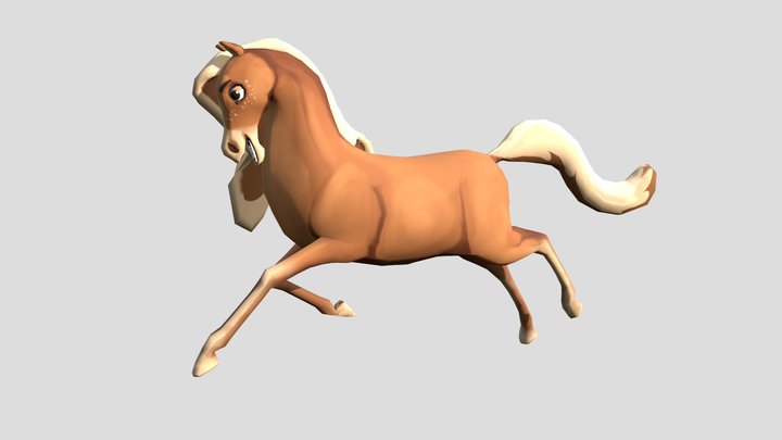 Pancake Horse 3D Model