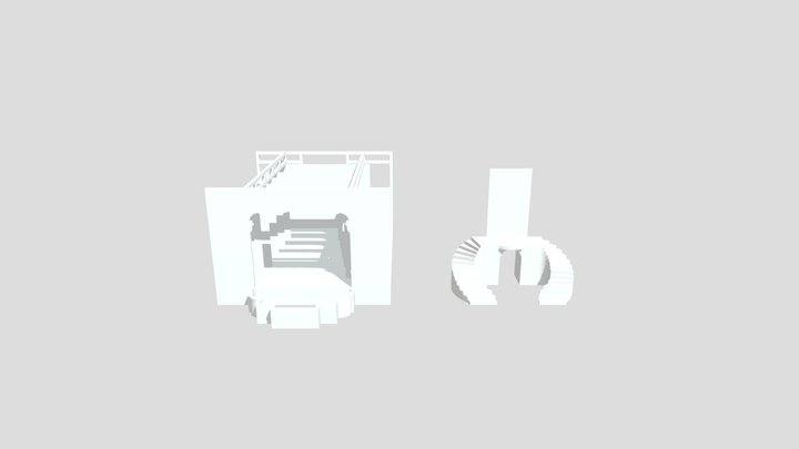 Сцена_рабочий 3D Model