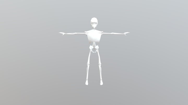 Skelton skin character 3D Model