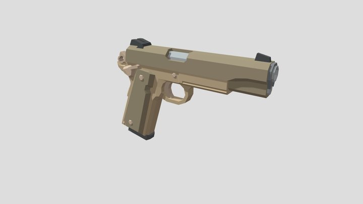 M45A1 handgun 3D Model