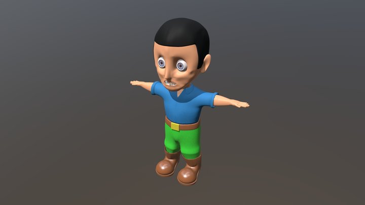 Kid Boy 3D Model