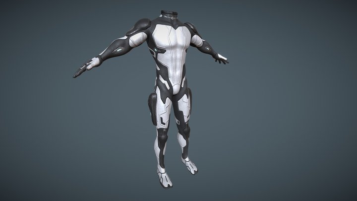 Scifi Ninja Stealth Suit 3D Model