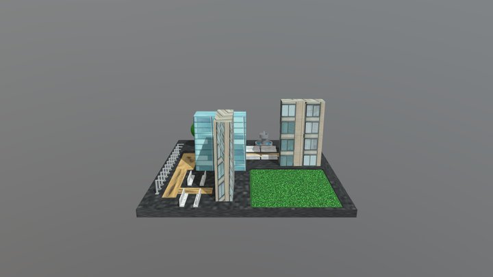 Simple Neighborhood 3D Model