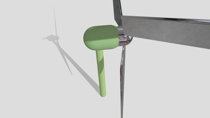 Wind power plant 3D Model