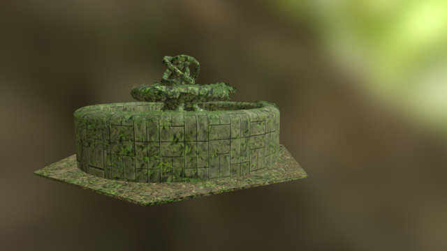 Ancient Fountain 3D Model