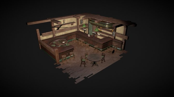 Irish Pub 3D Model