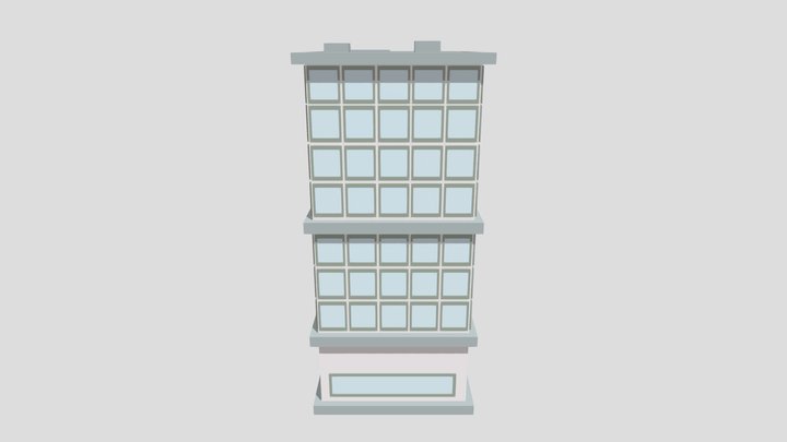 Buildingv4 Free low poly building (FBX ver) 3D Model