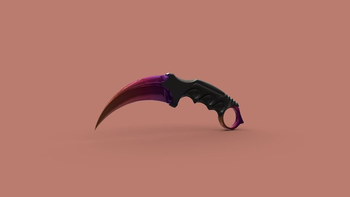 Karambit fade – Free 3D Model STL