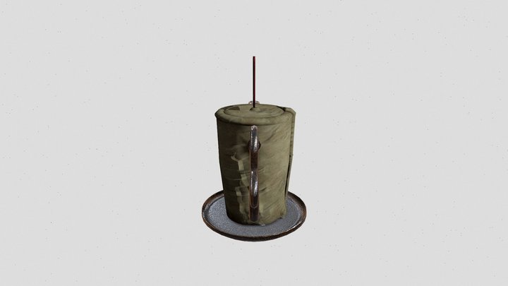 Teapot shaped like a candle 3D Model