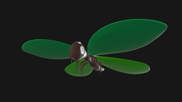 Butterfly Character Model Sketchfab 3D Model