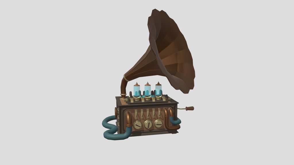 Steampunk grammophone